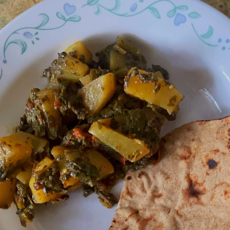 Palak Aaloo Recipe